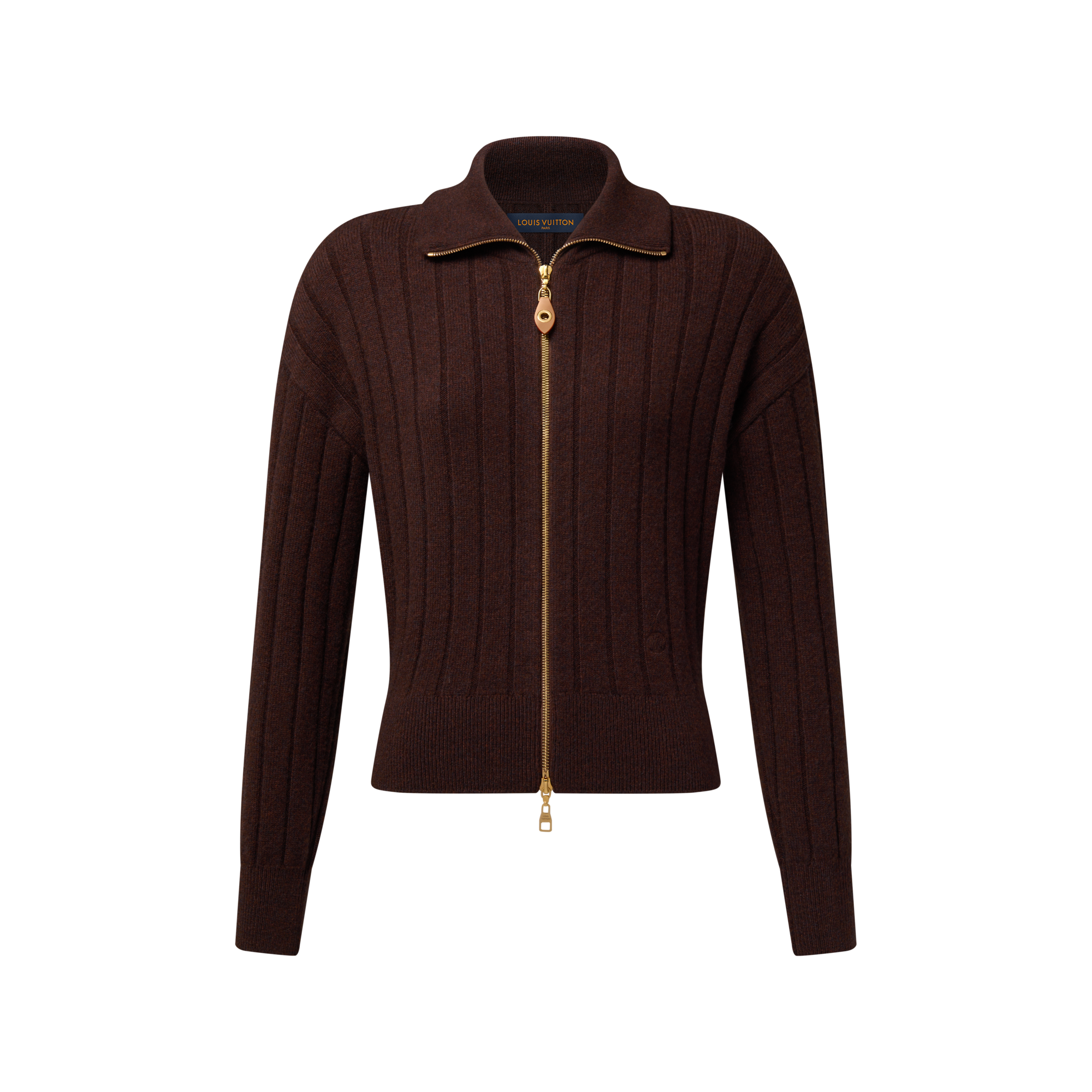 Ribbed-Knit Zip-Up Cardigan - Ready-to-Wear 1AK1EG | LOUIS VUITTON